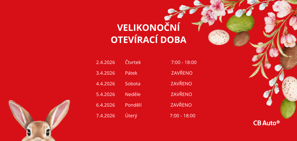 Velikonoční otevírací doba 2026