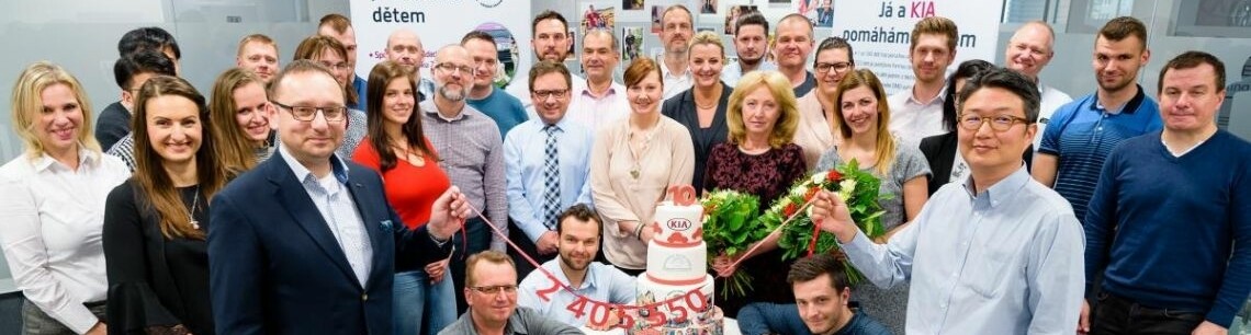 KIA a Nadace Naše dítě slaví 10 let společné pomoci dětem