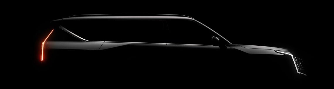 KIA EV9 poodhaluje svoji siluetu