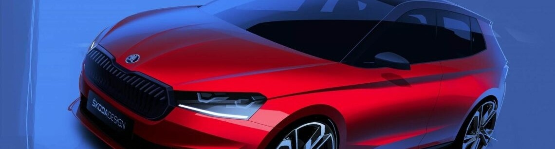 První skici nového sportovního modelu Škoda Fabia Monte Carlo