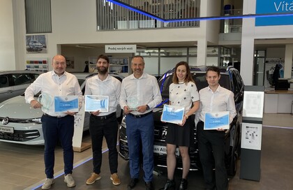 Prestižní ocenění od Volkswagen Česká republika