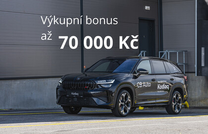V&yacute;kupn&iacute; bonus až 70 000 Kč na vozy &Scaron;koda